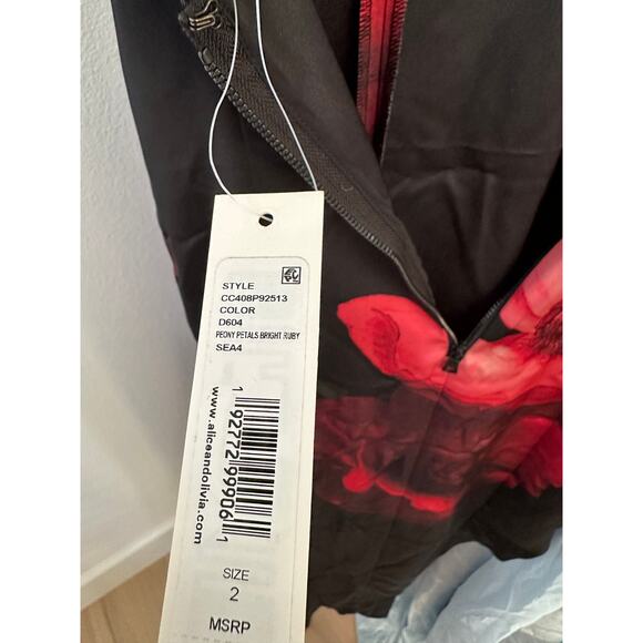 Alice + Olivia Monika Maxi Dress New US 2 - Picture 5 of 9